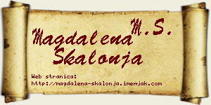Magdalena Škalonja vizit kartica